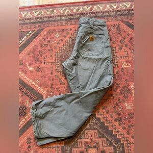 Carhartt B151 Men's Utility Cargo Work Pants in shadow Slate Grey. Loose Fit